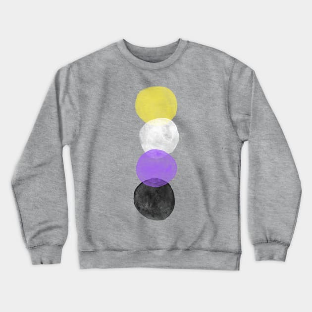 Nonbinary Pride Bubbles Crewneck Sweatshirt by inSomeBetween